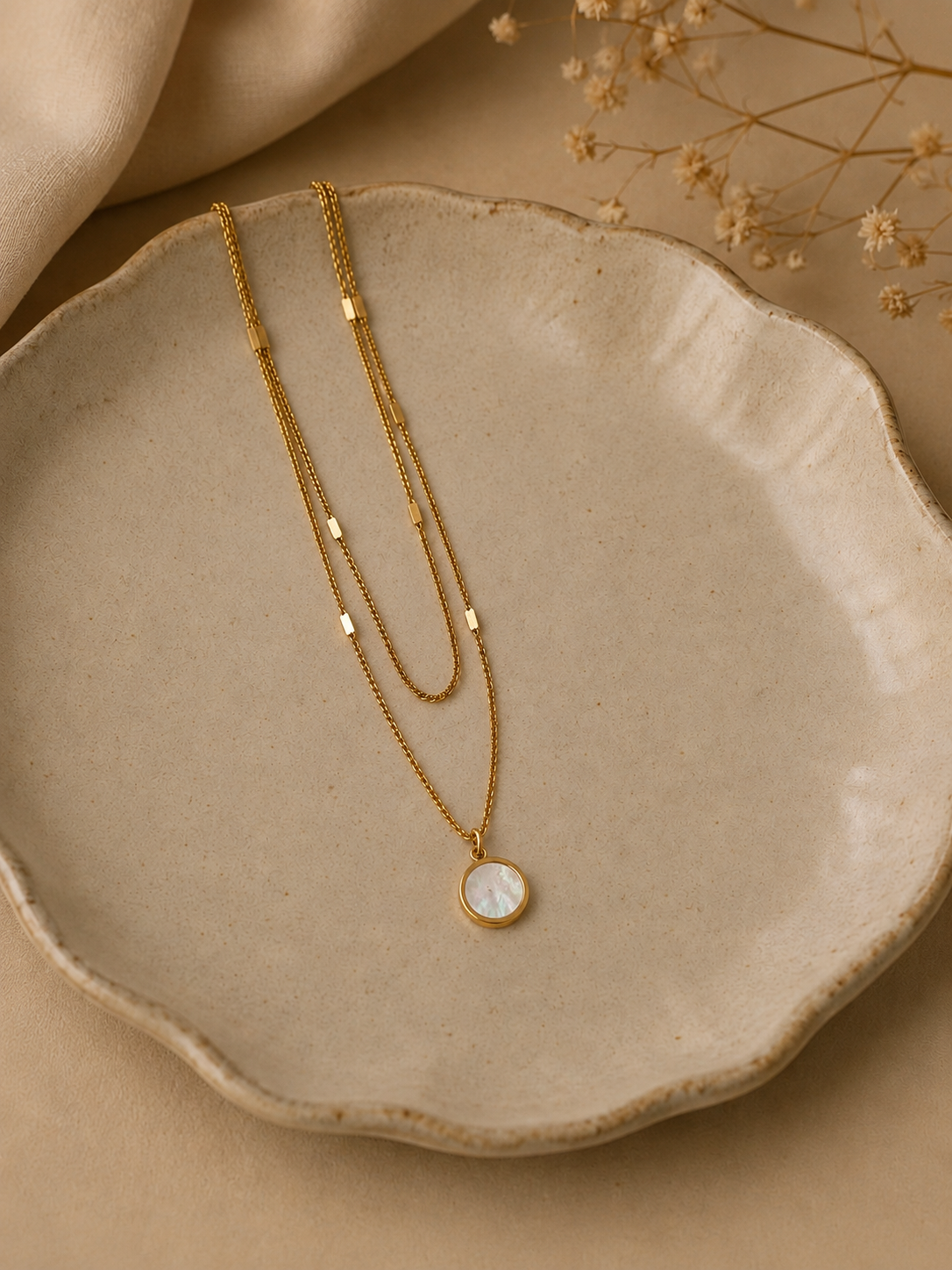Iris Mother of Pearl Necklace