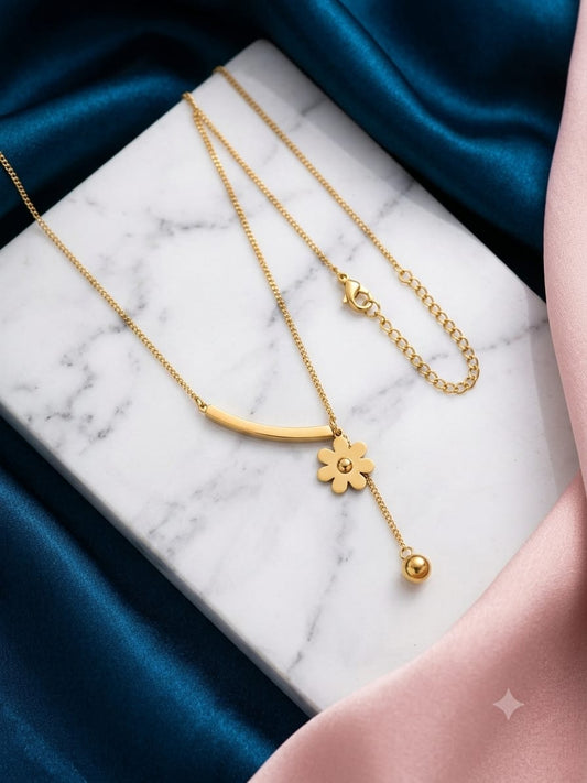 Flower aura neckchain