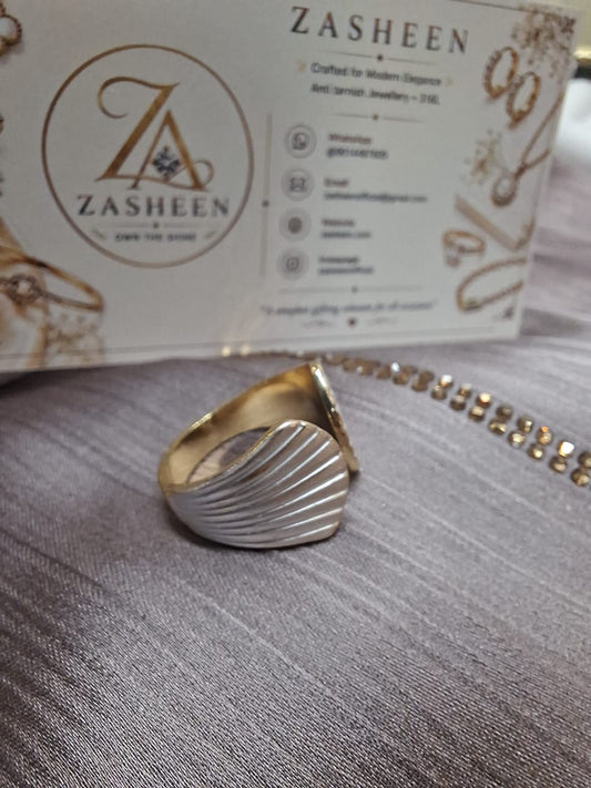 Turkish white tone shell ring(RFTShell)