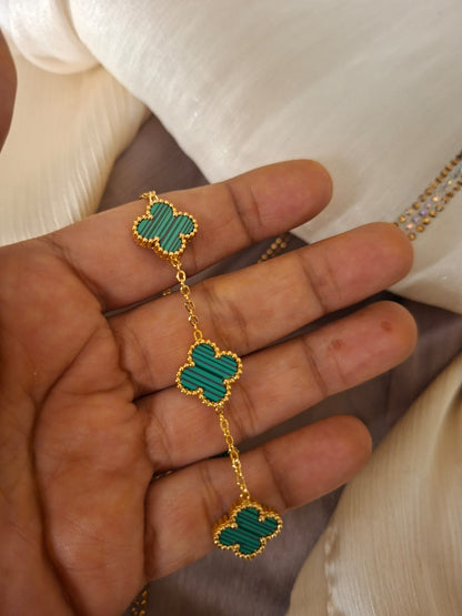 Clover bracelet Green