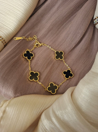 Clover bracelet Black