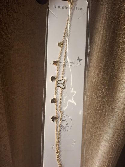 Butterfly chain bracelet